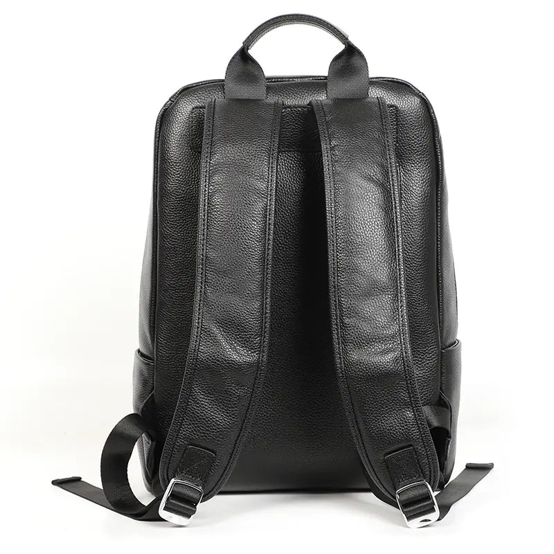 Genuine Leather Black Color Backpack