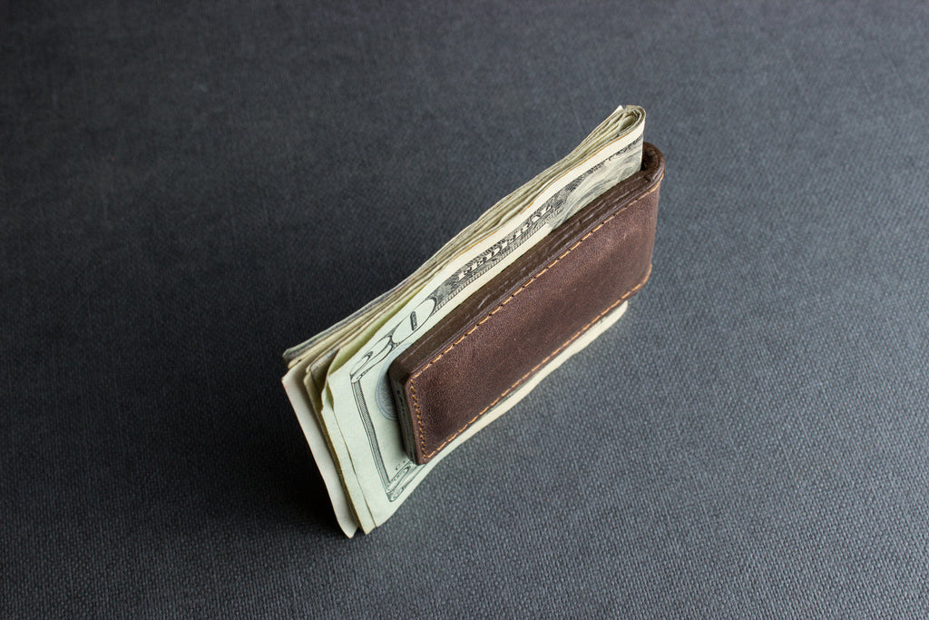 The Sterling | Magnetic Leather Money Clip