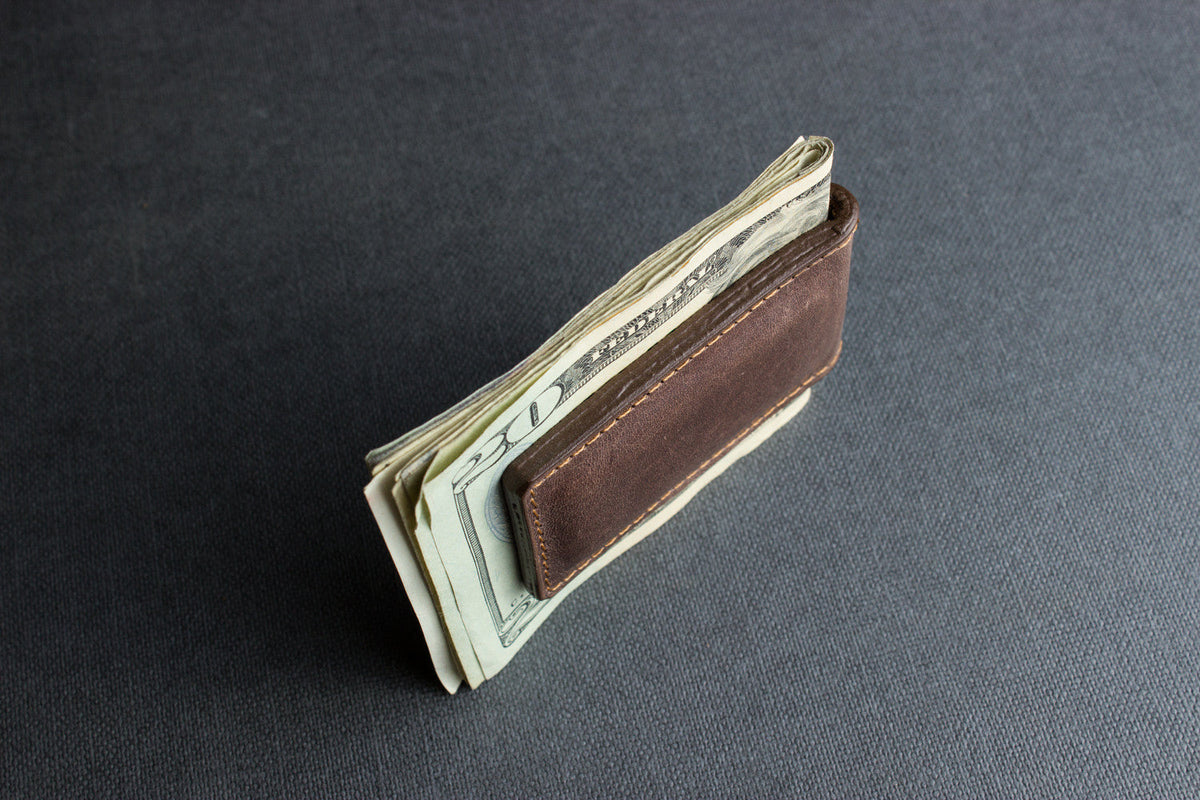 The Sterling | Magnetic Leather Money Clip