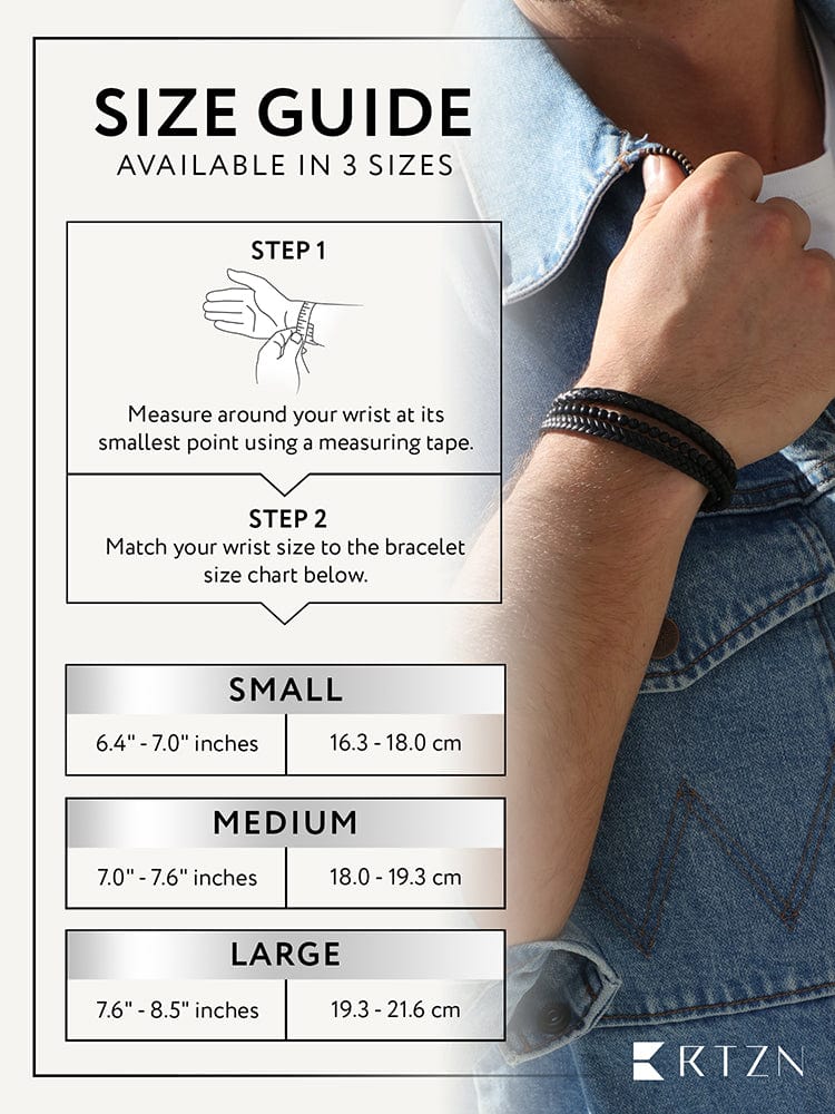 The Noir | Black Leather & Onyx Bracelet