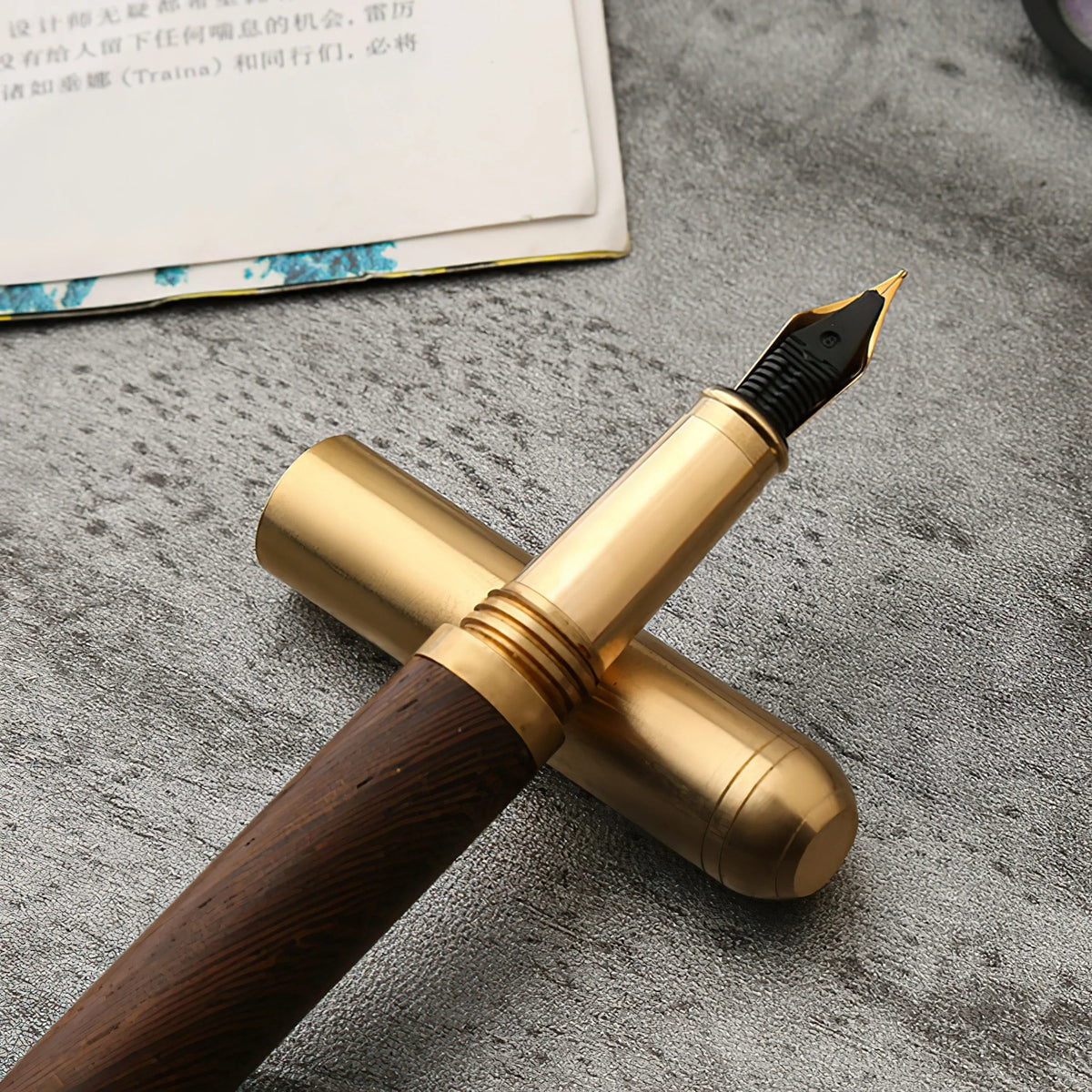 The Hemingway | Wood & Brass Fountain Pen