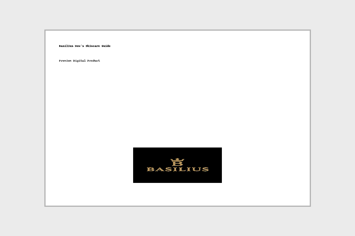 Basilius Skincare Guide - Premium (Digital Edition)