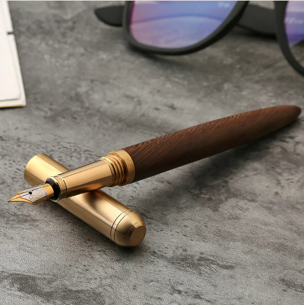 The Hemingway | Wood & Brass Fountain Pen