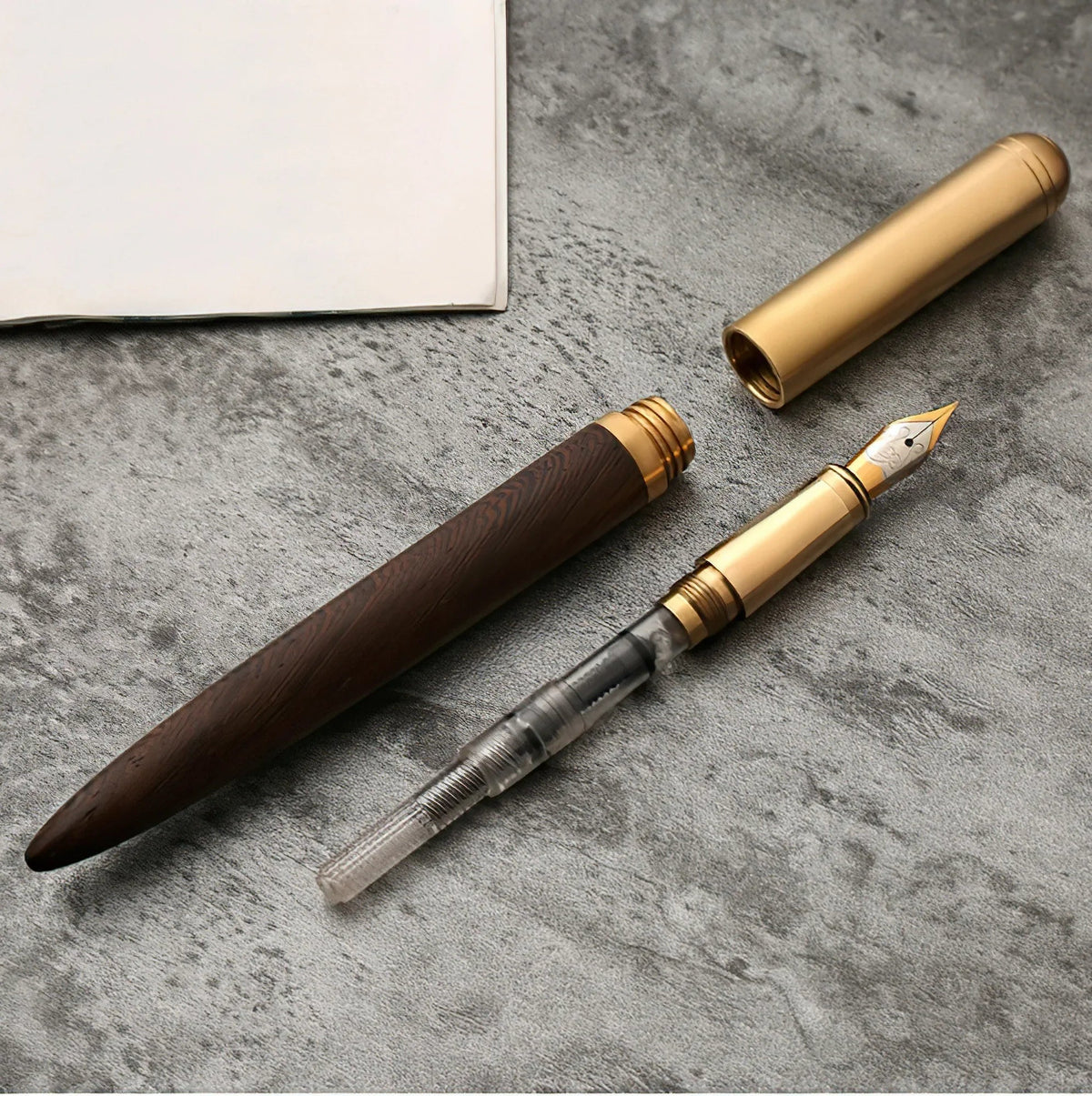 The Hemingway | Wood & Brass Fountain Pen