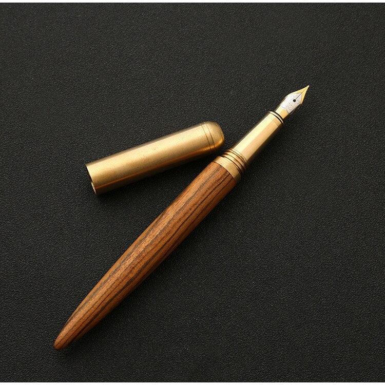 The Hemingway | Wood & Brass Fountain Pen