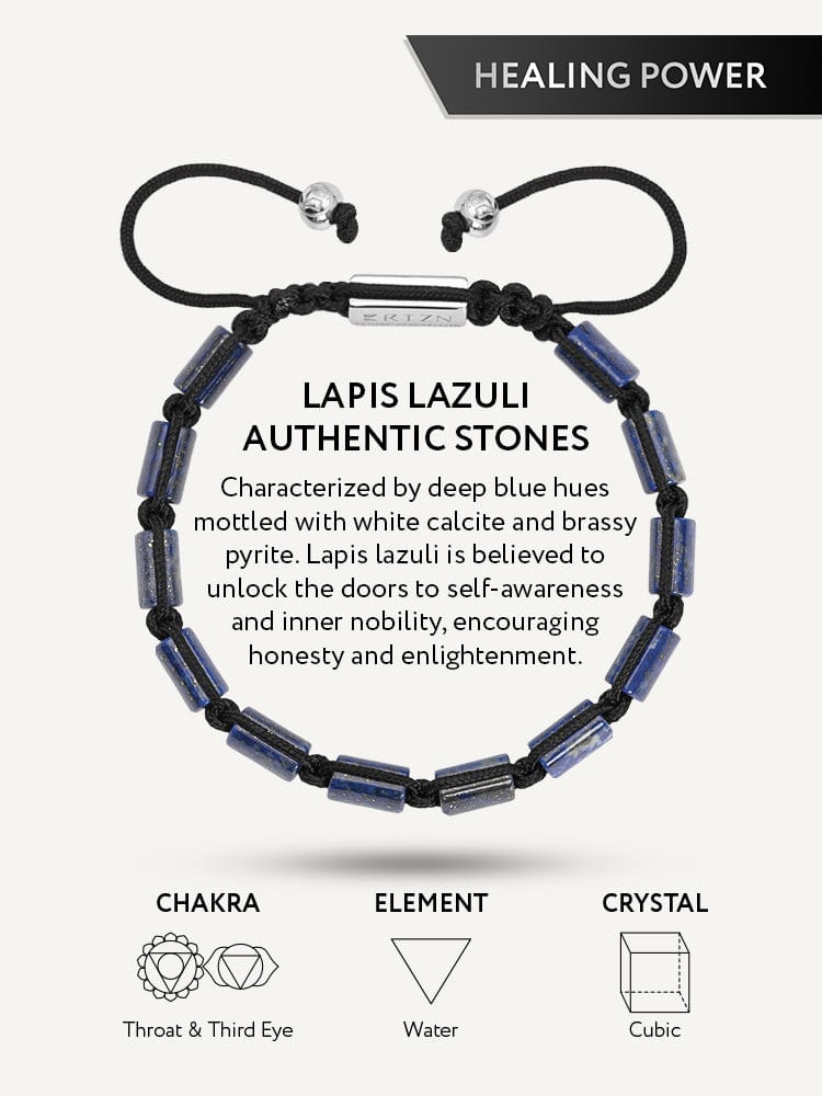 The Santiago | Blue Lapis Beaded Bracelet